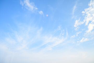 blue sky background, natural landscape