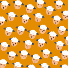 seamless pattern with sheep