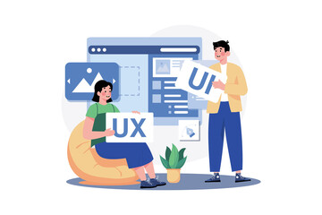 Team o.f UX UI designer mobile development experience app