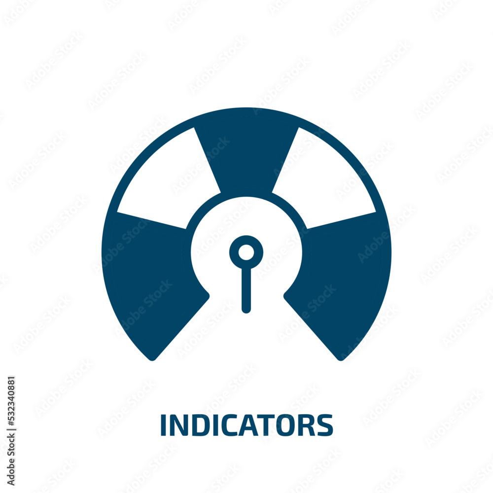 Poster indicators icon from user interface collection. filled indicators, indicator, measurement glyph icon