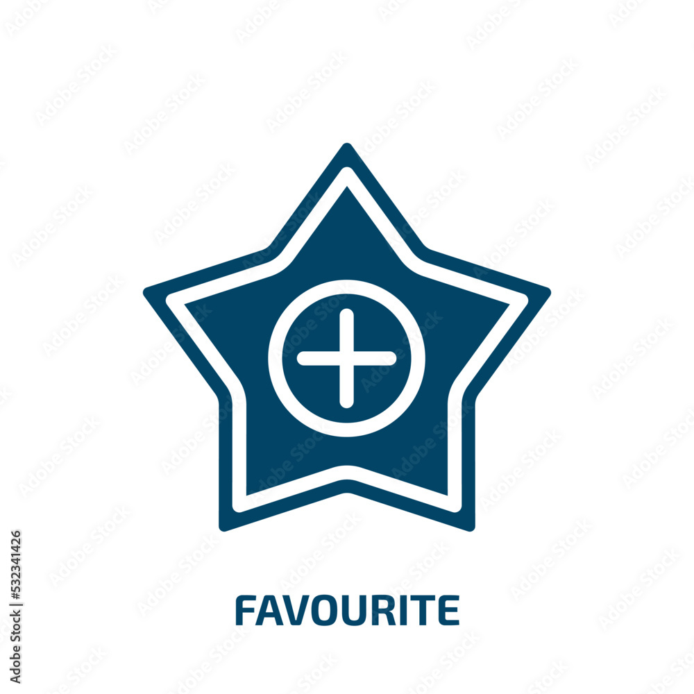Poster favourite icon from user interface collection. filled favourite, mark, rating glyph icons isolated o