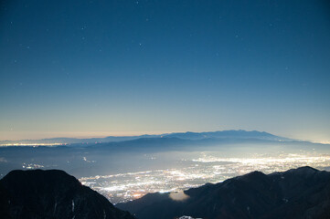 安曇野の夜景