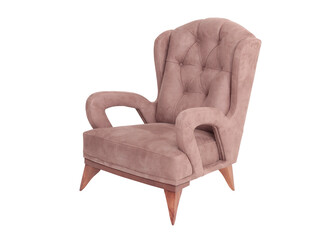 Armchair on a white background