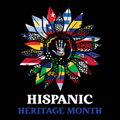 Hispanic heritage month - obrazy, fototapety, plakaty