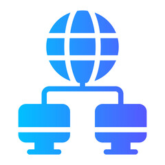 global network gradient icon