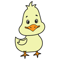 Fototapeta premium cartoon chick illustration