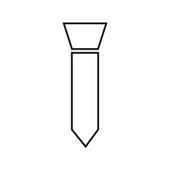 Graphic flat tie icon for your design and website