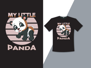 Animal vector panda graphic T Shirt Design