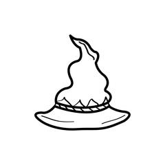 doodle illustration of halloween on a white background