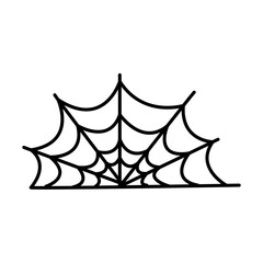 doodle illustration of halloween on a white background