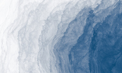 Abstract blue and white paint background with brush stroke and grunge texture vintage style in concept winter, ocean, sky.