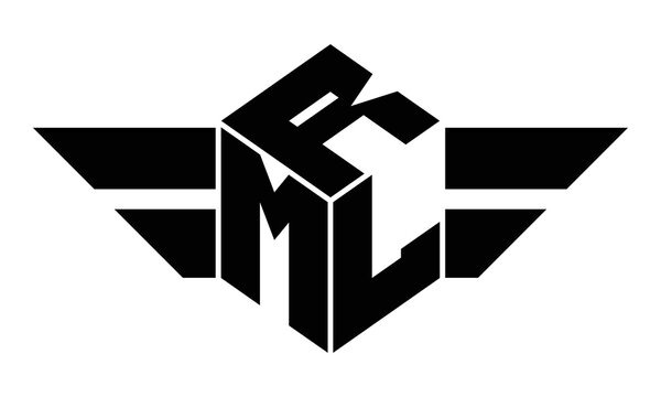 RML three letter gaming logo design vector template.