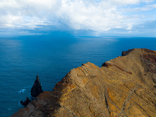 Madeira Aerial View. Landscape of Madeira Island - Ponta de Sao Lourenco (São Lourenço), Portugal. Europe.