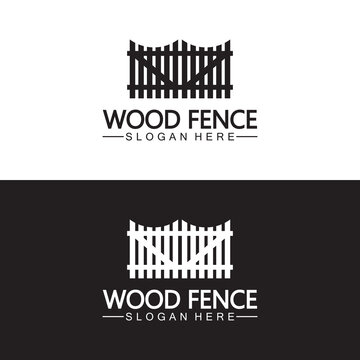 Fence icon vector logo template