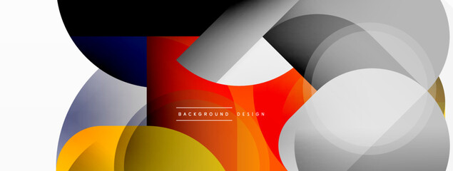 Geometrical minimal wallpaper. Geometric shapes. Vector illustration for wallpaper banner background or landing page