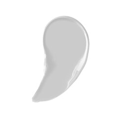 White cosmetic cream isolated on white background. BB, CC cream smear texture