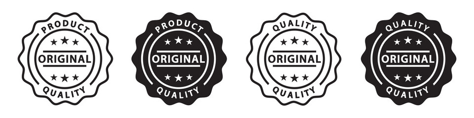 Original product label icon. Original quality emblem icon, vector illustration - obrazy, fototapety, plakaty