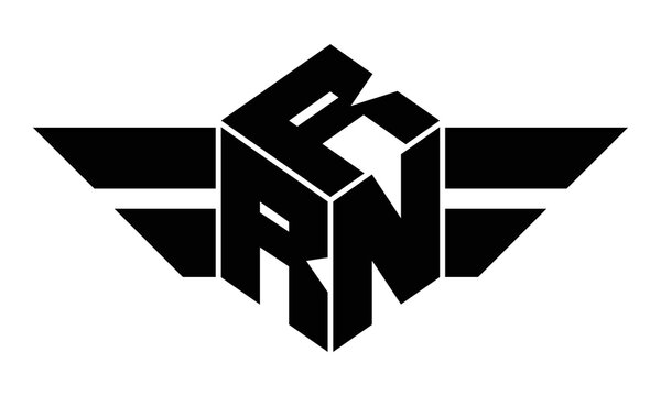 RRN three letter gaming logo design vector template.