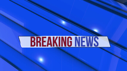 Obraz premium News broadcast background, breaking news for tv breaking news