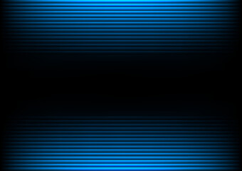 Abstract blue line background. neon light digital technology. vector art illustration