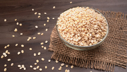 Assorted different types of beans and cereals grains. Set of indispensable sources of protein for a healthy lifestyle. Everyday use at Indian households.