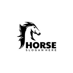 Horse logo. horse silhouette graphic illustration