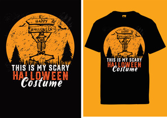 Halloween t shirt design Scary Halloween