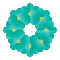 Floral blossom bright element decorative banner poster valentine card art graphic design pattern illustration