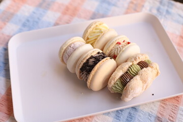 delicious macaroons sweet dessert yummy