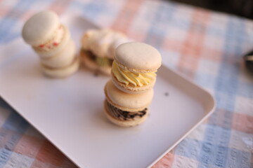 delicious macaroons sweet dessert yummy