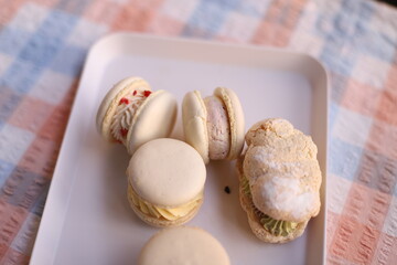 delicious macaroons sweet dessert yummy