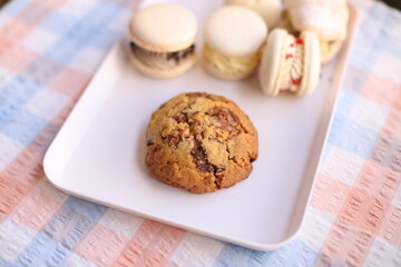 delicious macaroons sweet dessert yummy