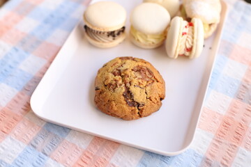 delicious macaroons sweet dessert yummy