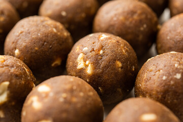 Fenugreek or methi ke Laddu, laddo or laddoo or sweet mithai balls for boosting immunity in winters