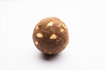 Fototapeta premium Fenugreek or methi ke Laddu, laddo or laddoo or sweet mithai balls for boosting immunity in winters