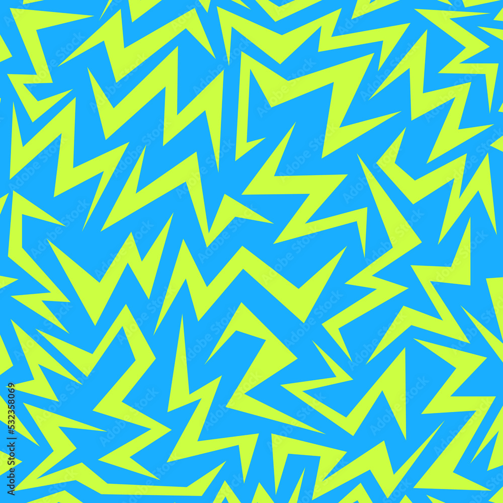 Poster simple background with seamless sharp and zigzag pattern