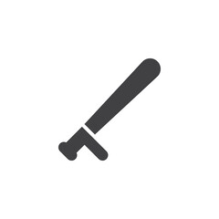 Police baton vector icon