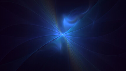 3D rendering abstract colorful fractal light background