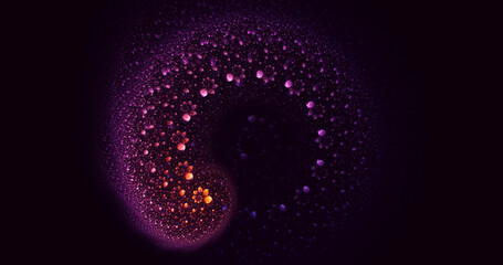 3D rendering abstract round light background