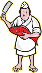 Japanese Fishmonger Butcher Chef Cook