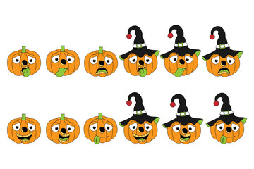 cute pumpkin cartoon character graphic