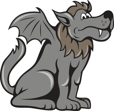 Kludde Wild Dog With Wings