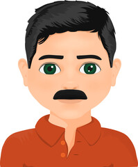 manager looking at his mails on the computer in his office