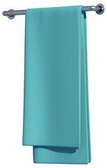 Asciugamano appeso verde mare