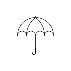Graphic flat umbrella icon for your design and website