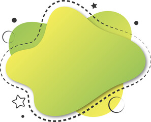 Creative color project message bubbles. Promotion banner banner template design