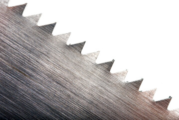 metal saw blade close up