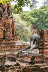 Obraz premium Buddhas at Changwat, Ayutthaya
