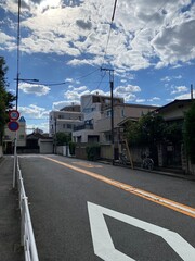 Fototapeta na wymiar Ordinary street of Tokyo year 2022 