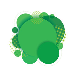 green circle futuristic banner